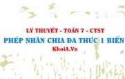 Cách nhân chia đa thức một biến? Tính chất của phép nhân đa...